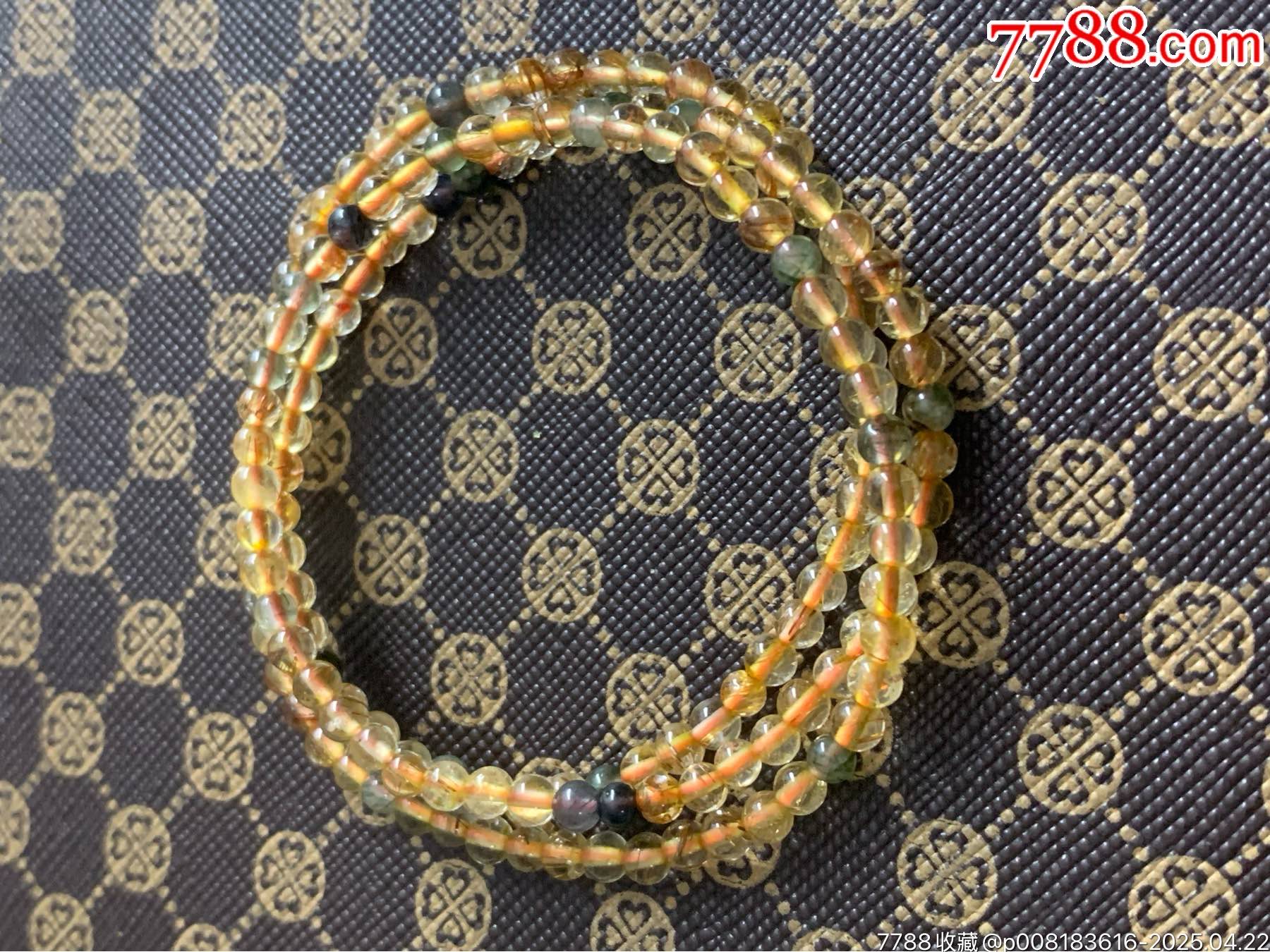 純天然金發(fā)晶多圈手串_價(jià)格31元_第10張_