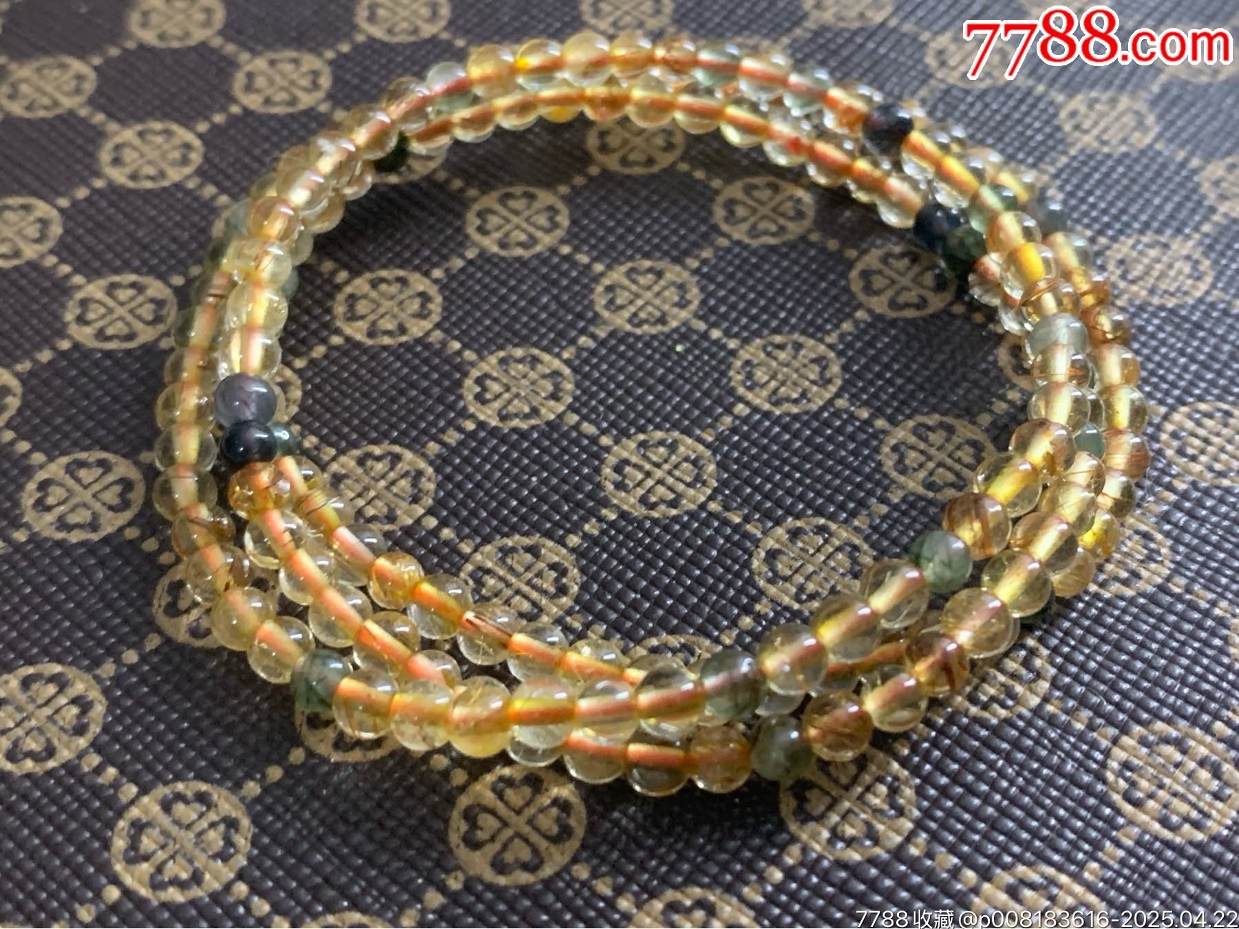 純天然金發(fā)晶多圈手串_價(jià)格31元_第11張_