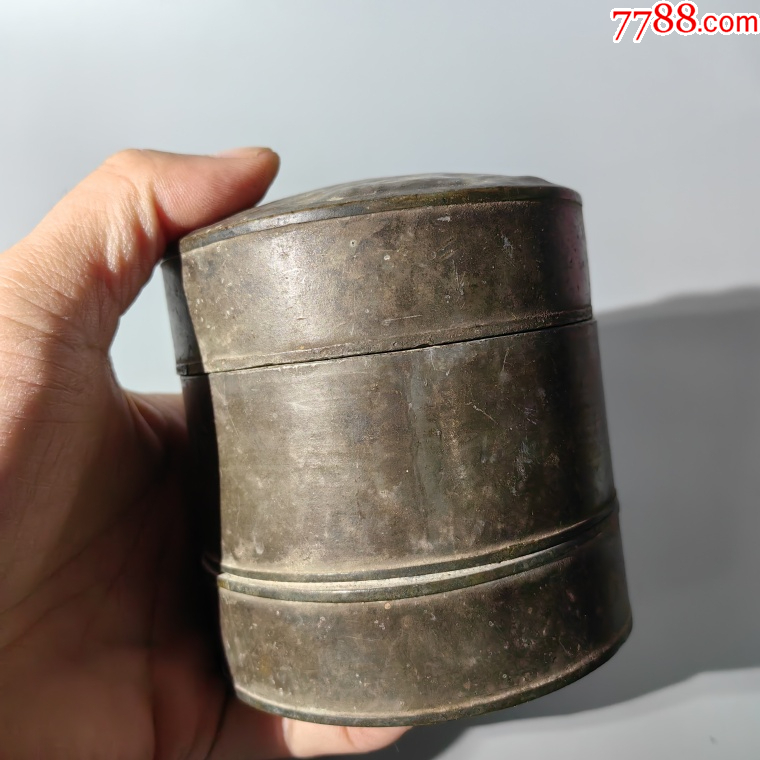 清末錫粉盒包老錫器錫壺錫爐錫盤錫罐錫盒錫茶葉筒錫雜件_價(jià)格180元【清茗敘瓷丶】_第5張_7788收藏__收藏?zé)峋€