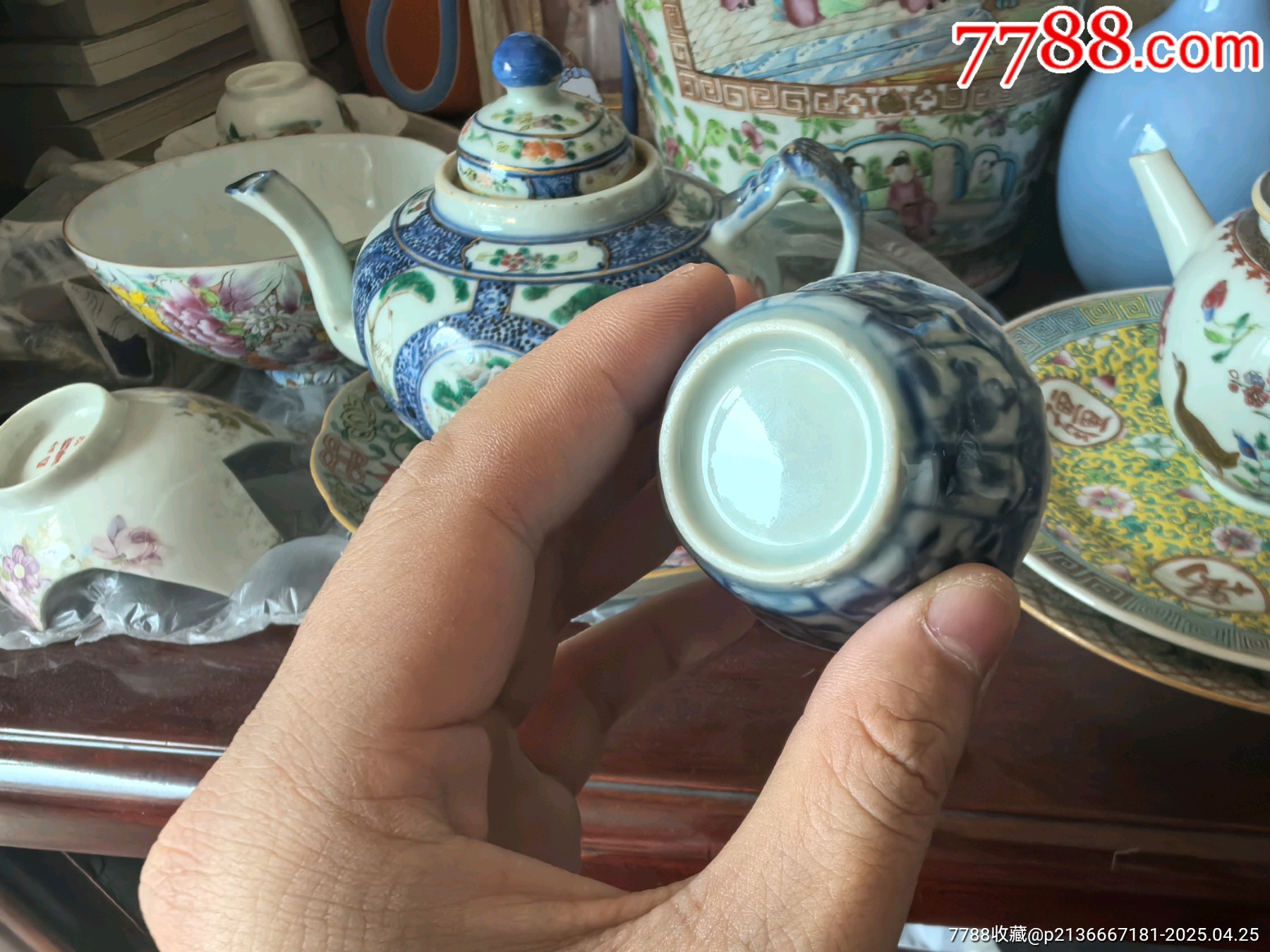 清康熙嬰戲人物杯碟套_價格1388元_第3張_7788收藏__收藏?zé)峋€