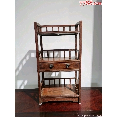 海南黃花梨文房書架茶葉架_