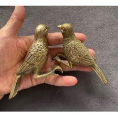 20240707J73一對兒厚重的銅鳥(se106363183)_遼南博雅齋
