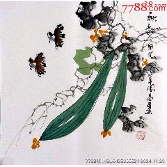 周易作☆水墨写意小品花鸟☆秋韵_花鸟国画原作_品墨斋【7788红宝书】