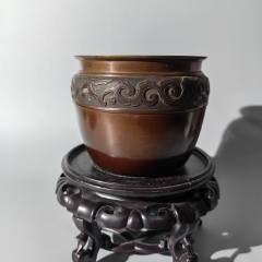建國(guó)初饕餮紋三足爐包老銅器香爐筆架錢幣鎮(zhèn)尺墨盒銅壺銅座_清茗敘瓷丶