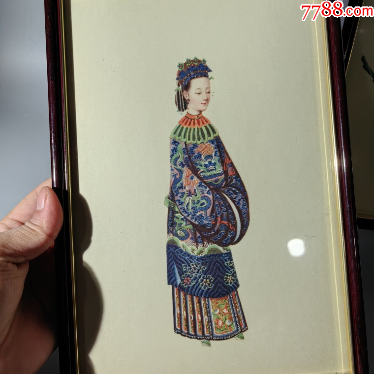 創(chuàng)匯外銷人物畫一對(duì)包老老字畫手繪國(guó)畫日本畫工筆山水人物_價(jià)格750元【清茗敘瓷丶】_第2張_7788收藏__收藏?zé)峋€