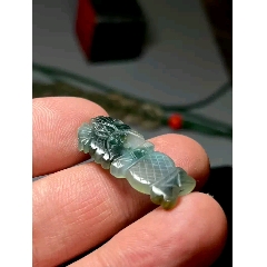 清代老翡翠花籃吊墜_雷雷的店
