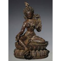 清晚期：綠度母佛像(se106381182)_優(yōu)品好店