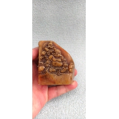 橘皮红田黄冻石印章_寿山石印_养泉居【7788旧书网】