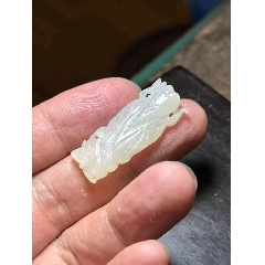 清代和田玉天官帽花_雷雷的店