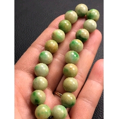 古玩舊藏清代翡翠手串念珠_雷雷的店