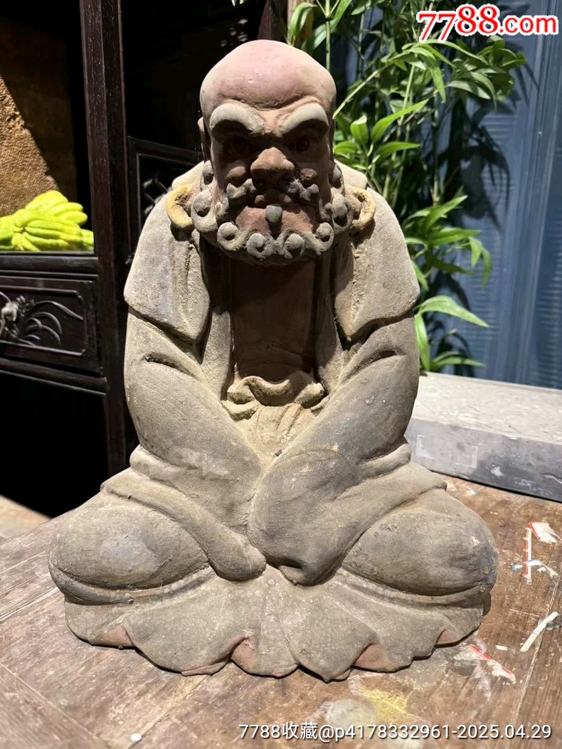 古玩舊藏達(dá)摩祖師造像_價(jià)格3500元_第1張_7788收藏__收藏?zé)峋€
