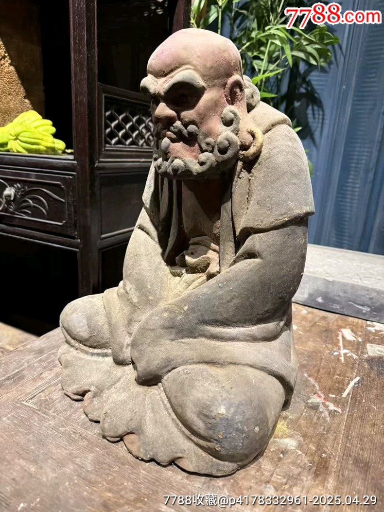 古玩舊藏達(dá)摩祖師造像_價(jià)格3500元_第7張_7788收藏__收藏?zé)峋€