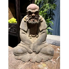 古玩舊藏達(dá)摩祖師造像_雷雷的店