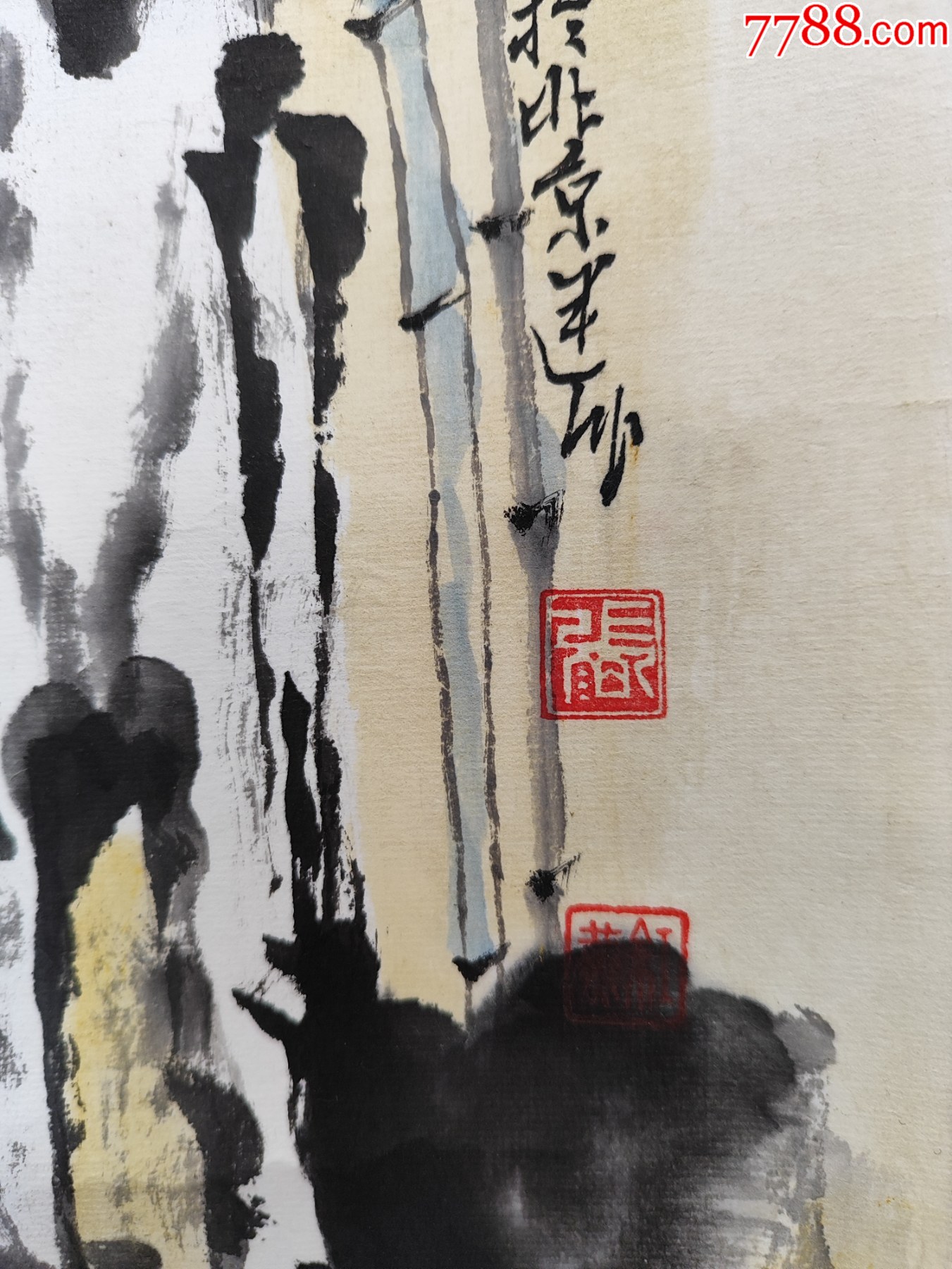1940號卷軸國畫寫意人物少女秋水伊人畫心48×45cm作者：趙建成_價(jià)格19800元【呈祥書畫苑】_第8張_7788收藏__收藏?zé)峋€
