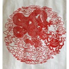 20231223J53剪紙【龍】_遼南博雅齋