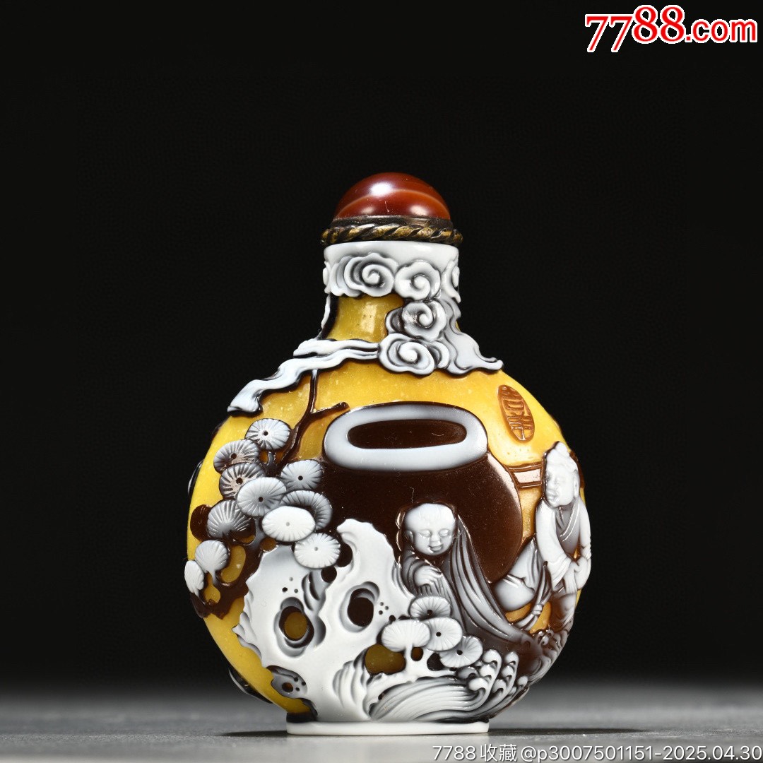 鼻煙壺 翡翠鼻烟壶-鼻烟壶-7788红宝书