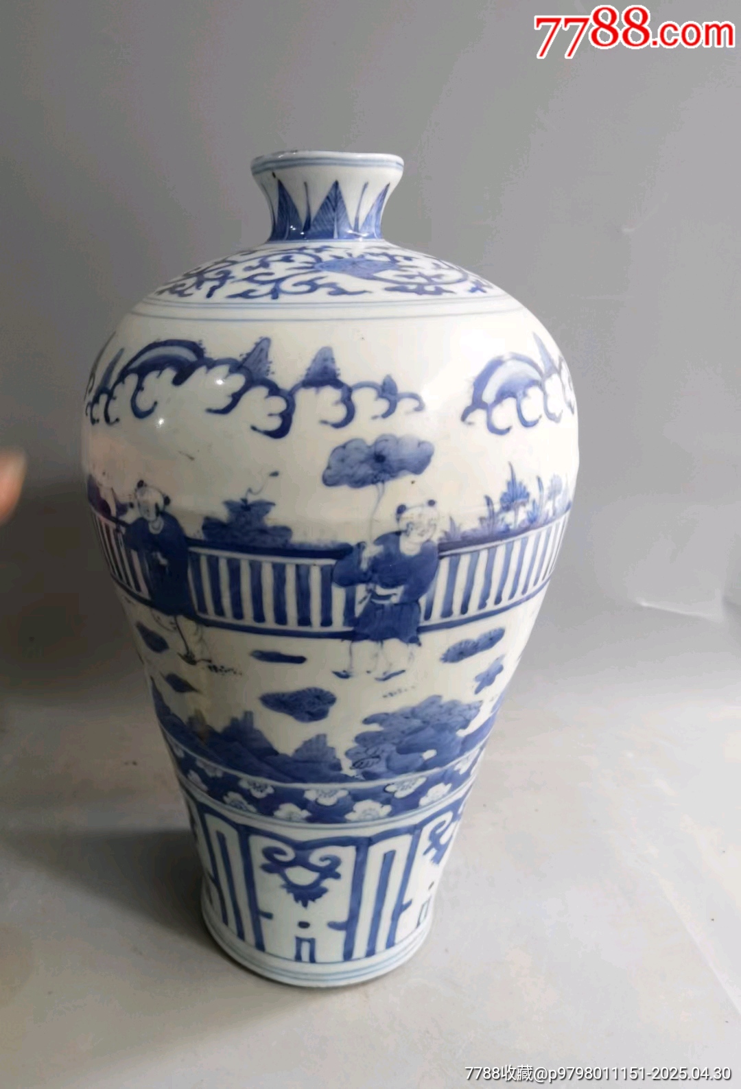 明代青花梅瓶_青花瓷_稳步前行【7788红宝书】