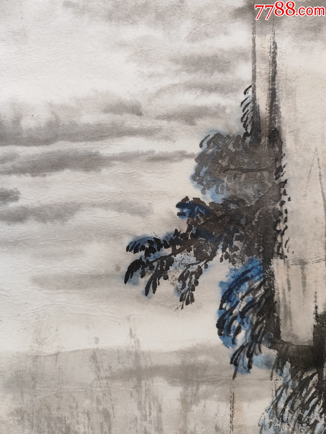 2251號(hào)卷軸國畫寫意山水雙帆出峽畫心66×34cm作者：黃君璧_價(jià)格19800元【呈祥書畫苑】_第4張_7788收藏__收藏?zé)峋€