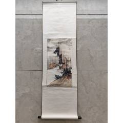 2251號(hào)卷軸國畫寫意山水雙帆出峽畫心66×34cm作者：黃君璧(se106453121)_呈祥書畫苑