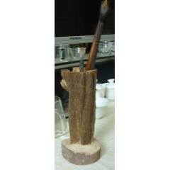 古董老紫檀笔筒古玩老货传世清代小叶紫檀笔海文房四宝老木器木雕