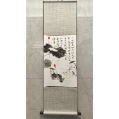 2547號(hào)卷軸國畫寫意花鳥玉蘭鸚鵡觀望圖畫心66×34cm作者：李燕(se106467293)_呈祥書畫苑
