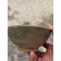 古寶奇蔵】宋・古陶瓷品・汝瓷・天青釉・蒜頭瓶・置物・
