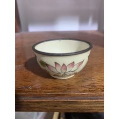 清・乾隆年制款・古銅胎景泰藍・万寿無疆・花卉紋・碗』極細工・骨董