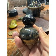 宋代葫芦瓶-酱釉瓷/紫金釉-7788红宝书