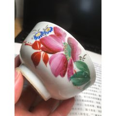 民國時期粉彩茶園