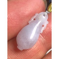 翡翠泛紫色平安瓶