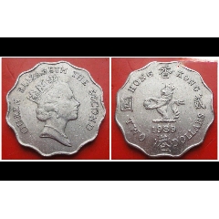 1891年--H版香港半圆，PCGSXF92-港澳台钱币-7788旧书网