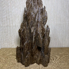 置物 嵌竹 時代物 福祿壽喜財】 掛 家具 清代・木彫り 賞品 中國古美術品 一品當朝 3.31 雕刻 【舊藏 收藏 木器 黑檀木 松鶴延年圖