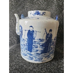 豆青釉陰刻花紋瓶 中国美術 中国古玩