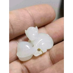 古玩舊藏和田玉靈猴獻壽_雷雷的店