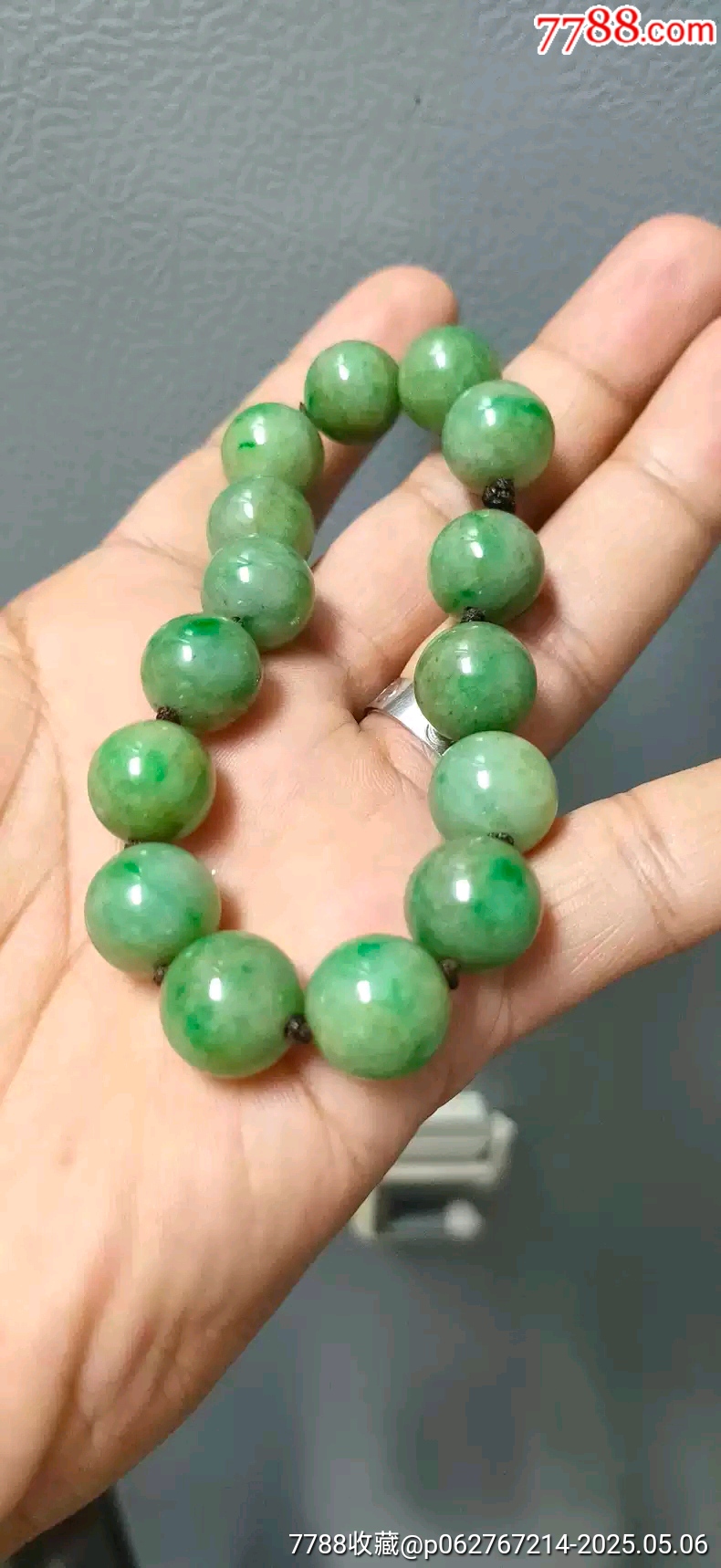 古玩舊藏翡翠黃家綠手串_價(jià)格3860元_第3張_7788收藏__收藏?zé)峋€