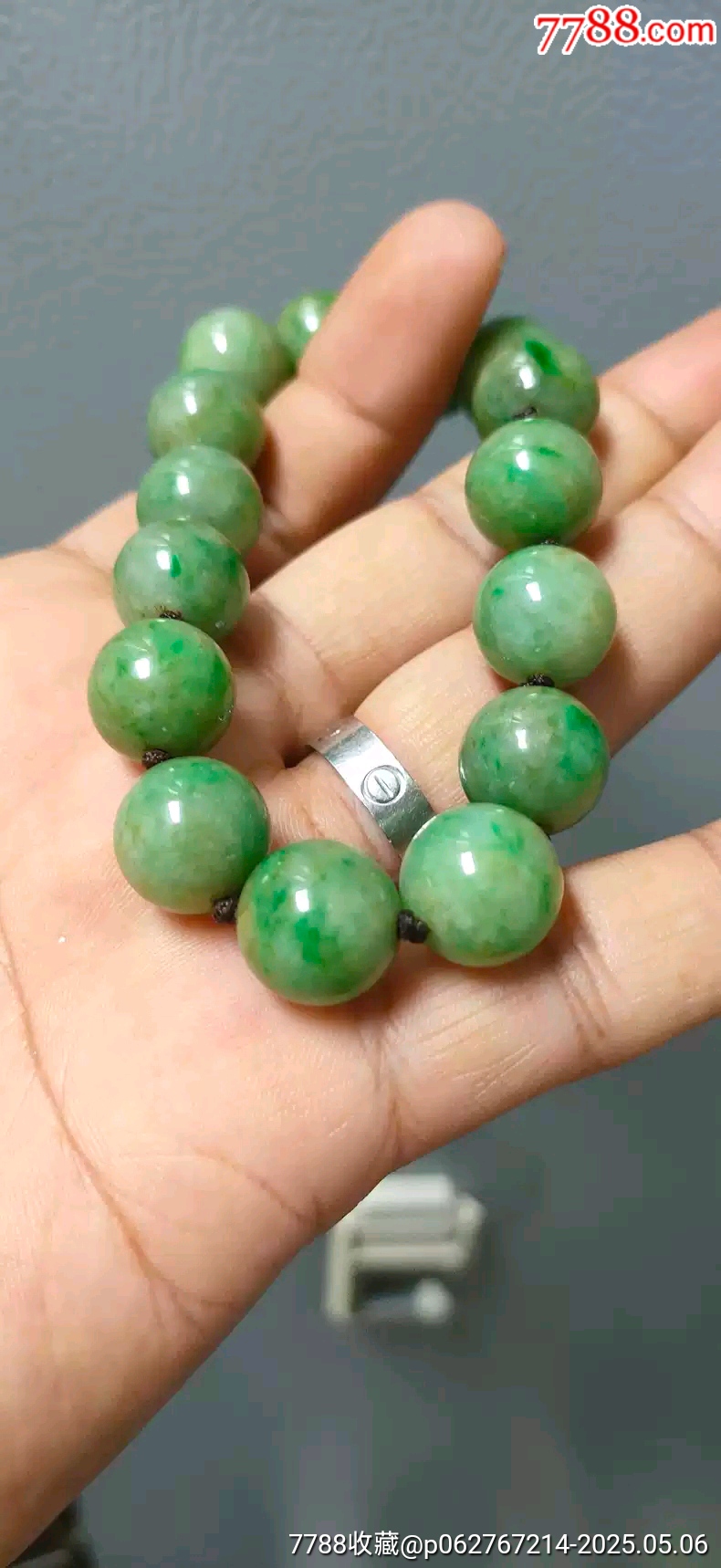 古玩舊藏翡翠黃家綠手串_價(jià)格3860元_第4張_7788收藏__收藏?zé)峋€