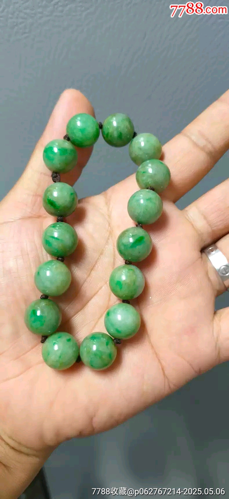 古玩舊藏翡翠黃家綠手串_價(jià)格3860元_第6張_7788收藏__收藏?zé)峋€