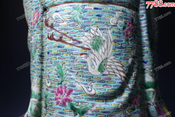 清晚期：特大型粉彩財(cái)神爺抱童子造像57㎝，景德鎮(zhèn)“福建會(huì)館”款！_價(jià)格2188元_第8張_7788收藏__收藏?zé)峋€