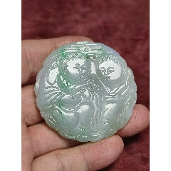 清代老翡翠牌子-翡翠/缅甸玉-7788红宝书