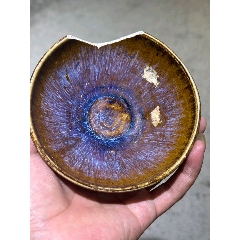 南宋吉州窯窯變釉兔毫盞