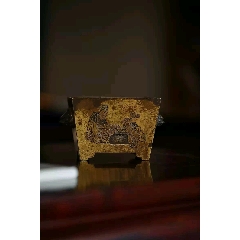 古玩舊藏銅爐四方爐_雷雷的店