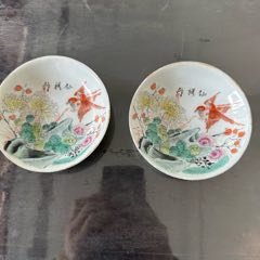 岐No28 中国 清時代 粉彩美女図筆筒 帽筒① 同治年製 送料込み0503
