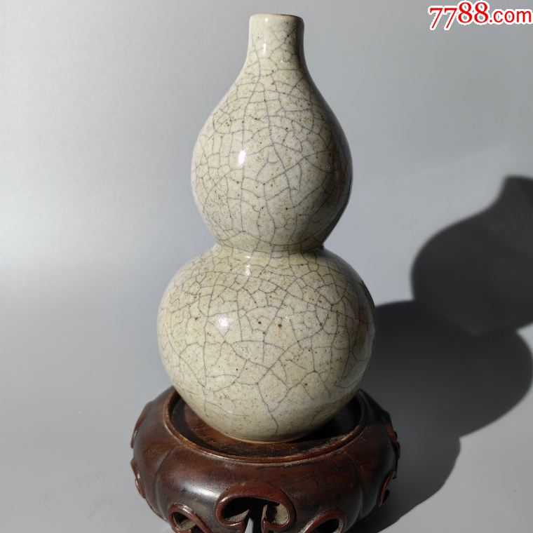中国　哥釉　葫蘆瓶　V　R6927E 中国 哥釉 葫蘆瓶 V R6927E