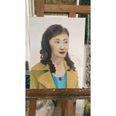 20240505J04早期油畫一組！17幅—3其中2幅為雙面畫_遼南博雅齋