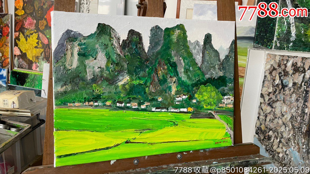 20240504油畫(huà)【桂林山水】_價(jià)格500元_第7張_7788收藏__收藏?zé)峋€