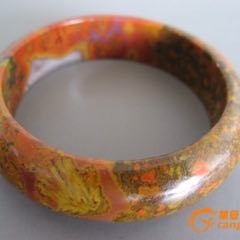 25205J003內經5.45厘米戰(zhàn)國紅瑪瑙手鐲_遼南博雅齋