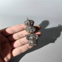 清末一團(tuán)和氣銀掛件包老銀帽花銀釵銀掛件銀首飾銀鐲銀戒指(se106593432)_清茗敘瓷丶