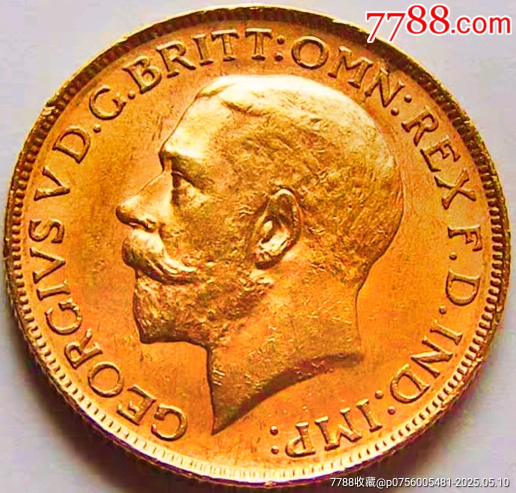 美品原味少见1914年英国乔治五世1磅马剑金币收藏_英国钱币_图片价格_收藏价值_7788钢笔收藏