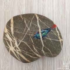 20210804-08石頭畫【林中小鳥】_遼南博雅齋