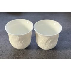 20231204J4清明上河圖羊脂玉瓷茶杯一對(duì)主人杯_遼南博雅齋